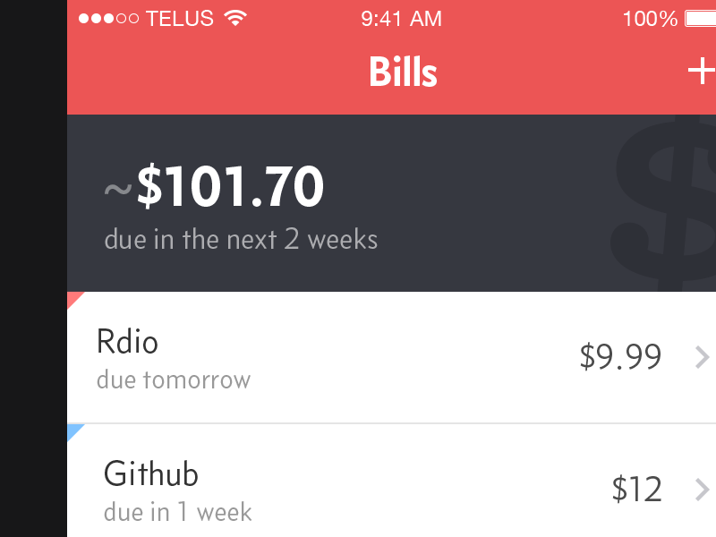 Recurring for iOS bills app recurring ios