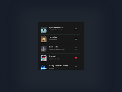 Dark Mode Music App