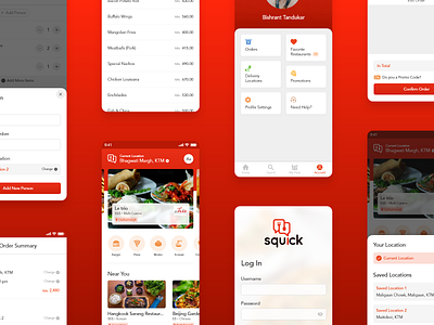 Food Delivery App delivery app food and drink food app foodie minimal mobile app mobile ui nepal ui ui design ux ux design