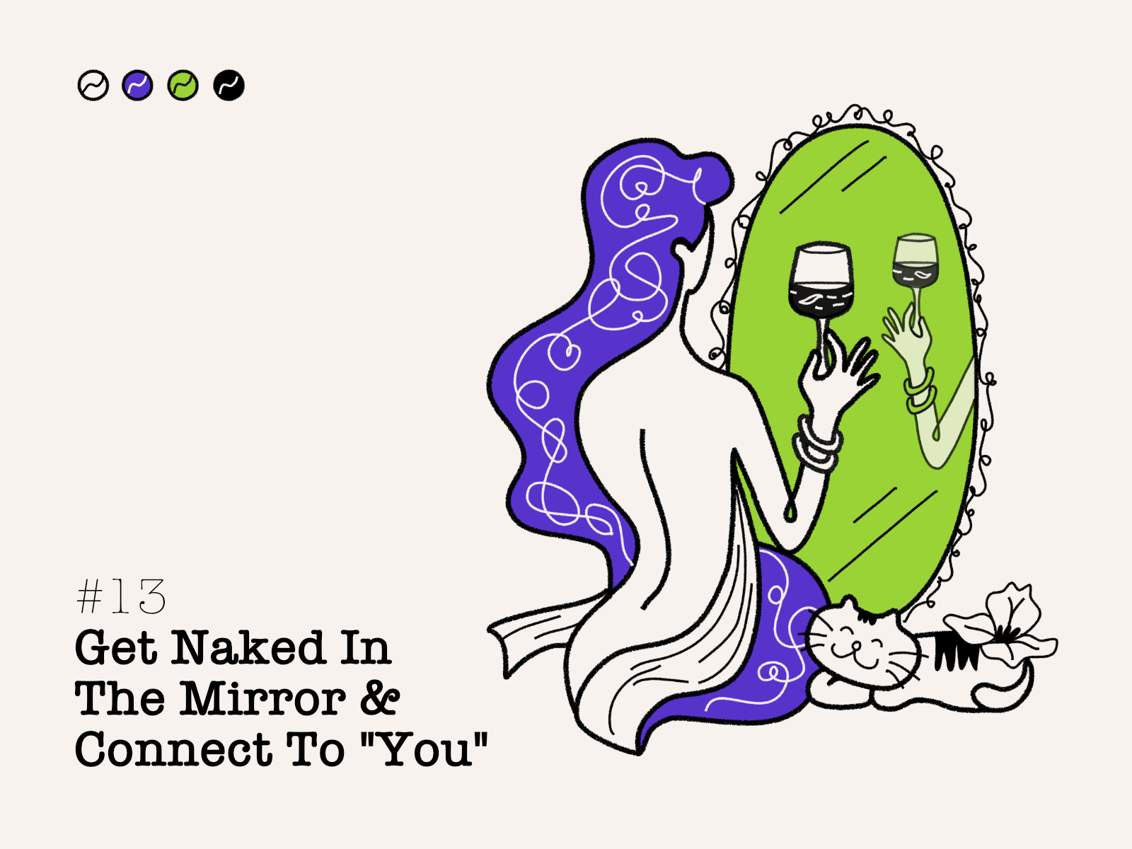 GET NAKED IN THE MIRROR CONNECT TO YOURSELF by Nguyễn Vũ Ân on Dribbble