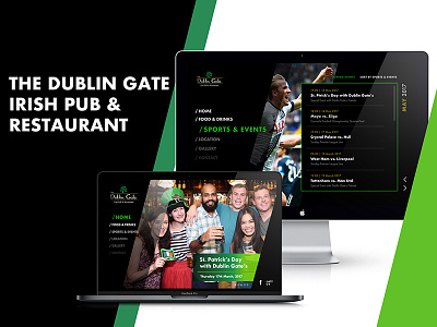 The Dublin Gate Irish Pub & Restaurant Website Concept