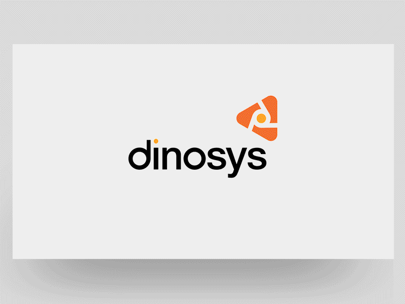 Logo concept for Dinosys JSC animation branding icon idea keynote logo motion orange sketching system technology vietnam