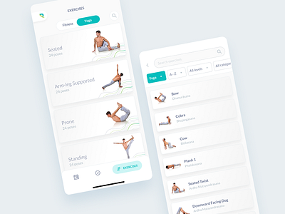 Yoga Exercises Minimal UI