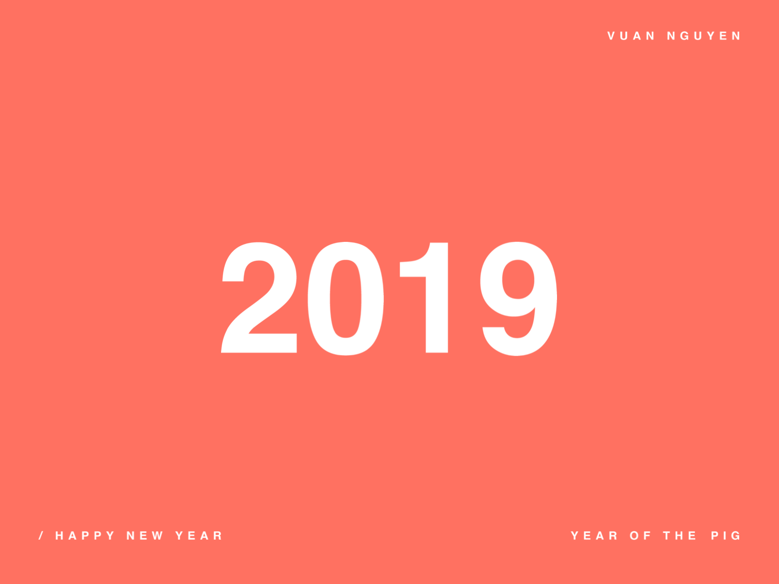 Happy New Year 2020 2020 animation classic blue coral happy happy new year layout mouse year pantone