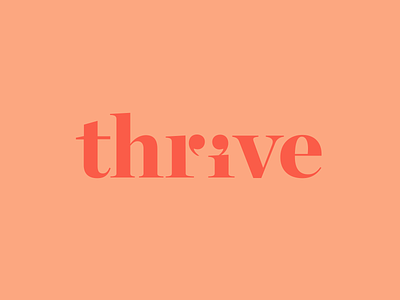 Thrive apostrophe branding colon design hawaii logo mental health therapy thrive typography