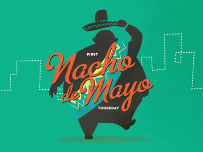 Nacho de Mayo illustration typography wwffhh