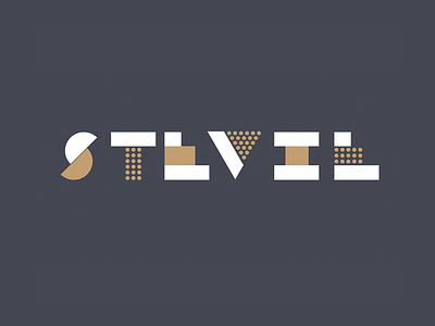 Stevie circles geometric logo squares