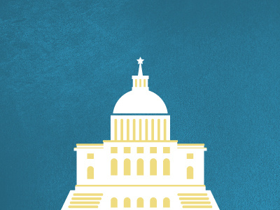 Capitol building capitol bill geometric illustration