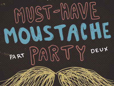 Must-Have Moustache hand drawn illustration moustache typography wwffhh