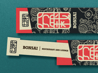 Chopstick business card chopstick concept design