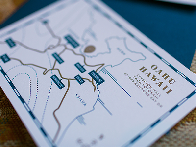 Kailua Map hawaii illustration invitation kailua map oahu pms print wedding