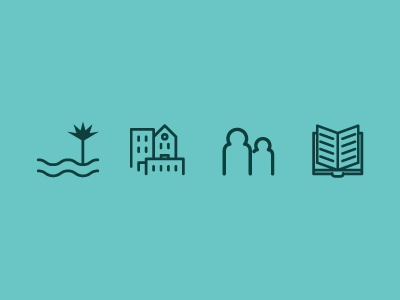 Icon Set book city icons people ui water web
