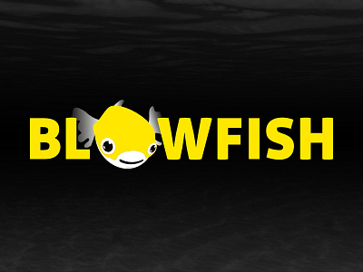 Blowfish black blow blowfish fish logo pufferfish responsive yellow