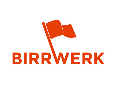 Birrwerk flag logo orange werk