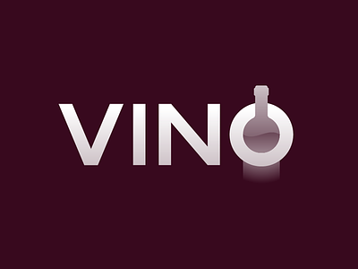 VINO Logo bordeaux bottle logo vino wine