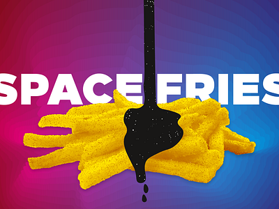 Space Fries [WIP] french french fries fries sauce space stipple