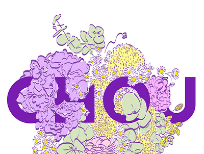 Chou-fleur branding cecyliacurtel draw flowerpower graphicdesign illustration