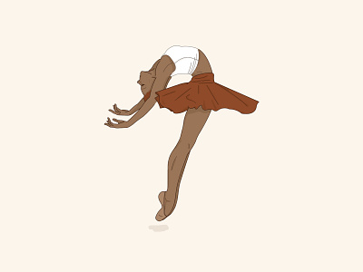 Black Ballerina ballerina ballet graphic design illustration