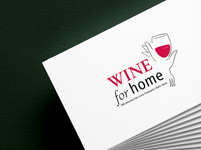 Wine for home branding cecyliacurtel draw graphicdesign illustration logo
