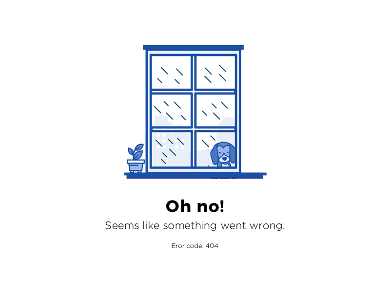404 error page deisgn example #164: 404 page
