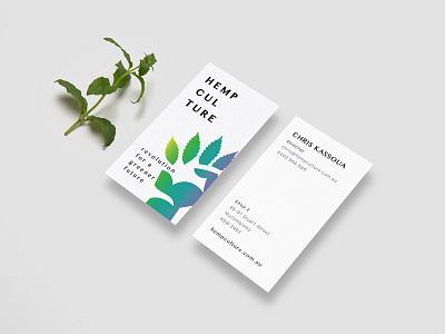 Hempculture Business Card 2 branding business card minimal modern youth