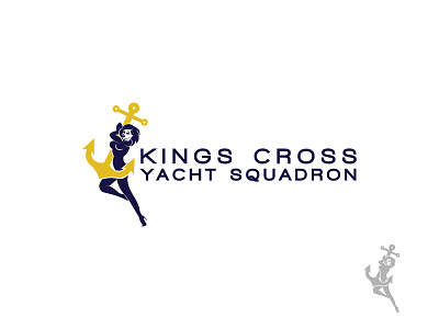 KXYS logo proposal branding corporate girl identity kings cross lady logo mermaid yacht