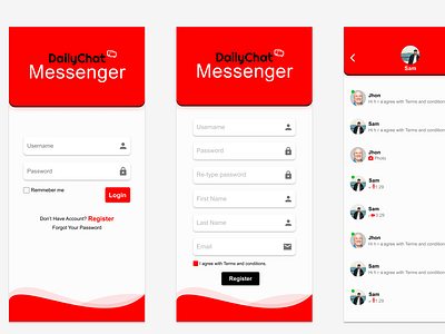 CHATTING. App Design