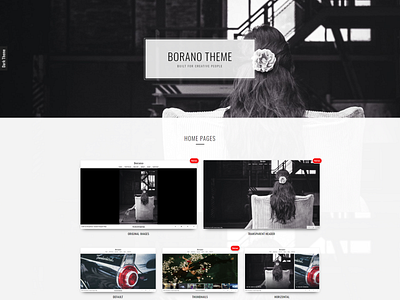 Borano - Photography / Portfolio WordPress Theme agency clean creative designer fullscreen gallery masonry minimal modern personal photographer photography portfolio studio video