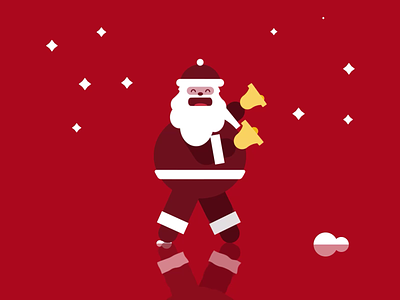 Happy Santa 2d animation animation 2d animation after effects christmas gif happy happy santa illustration mograph motiondesign santa santa bells vector animation