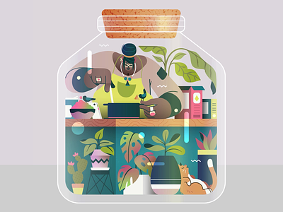 Vivarium -04- 2d animation animation animation 2d animation after effects gif illustration motiondesign nft nft collection vector animation vivarium