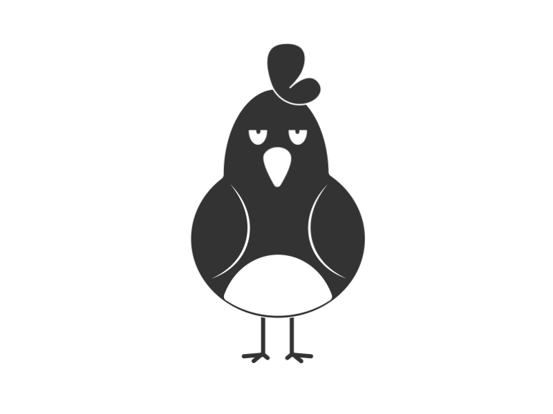 Chicken after effects animation 2d aftereffects animation 2 animation 2d animation chicken animation gif black and white animation chicken animation 2d gif vector animation