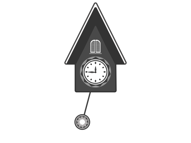 Часы с кукушкой. Анимированные часы с кукушкой. Часы с кукушкой на прозрачном фоне. Часы с маятником и кукушкой.
