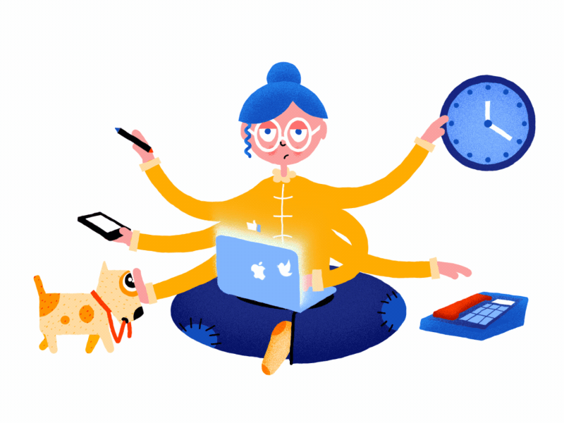 Busy Doing Nothing by motion Bogdan on Dribbble