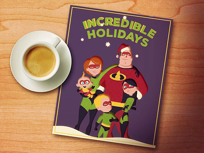 Incredible Holidays 2d animation animation 2d animation after effects christmas christmas card dribbble dribbbleweeklywarmup holiday card holidays illustration incredible holidays incredibles merry christmas motiondesign vector animation