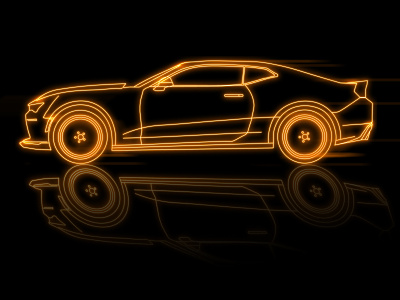 Vector illustration of a neon camara car black camara car designer graphic design illustration illustration for the website neon ui vector