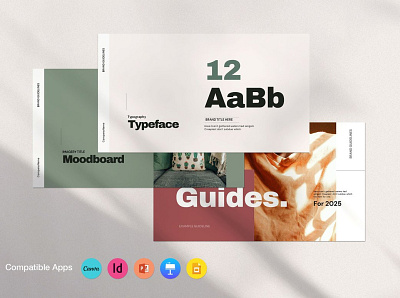 Brand Guideline Template #2 app branding design graphic design illustration logo typography ui ux vector