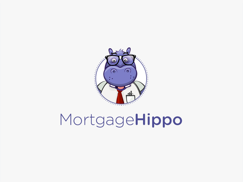 Branding concept badge brand branding concept design hippo identity logo mortgage purple tarful ui