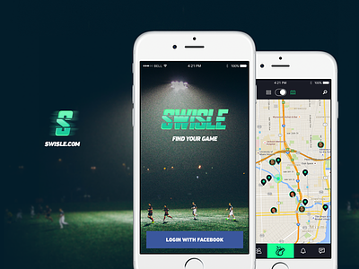 Sport App - [WIP] app branding find game ios map mobile notification sport tarful ui ux