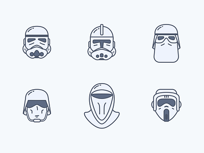 Star Wars Characters character icon illustration star wars starwars storm trooper tarful vector