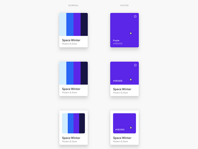 Color Palette Component by Sal for Square on Dribbble