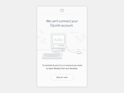 Mobile Onboarding screen apple macintosh computer card design features illustration mobile app onboarding flow outline stroke progress retro vintage classic sync connection process ui ux vector icon