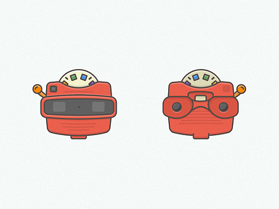 Viewmaster collectible game icon illustration logo retro toy vector viewmaster vintage