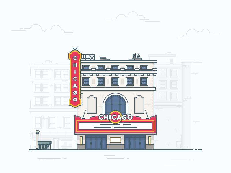 Download Chicago theater by Sal on Dribbble