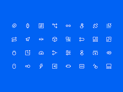 UX Flow &  Wireframe Icon Set