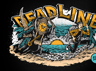 Deadline branding deadline design digitalpainting graphic design illustration logo tshirt ui