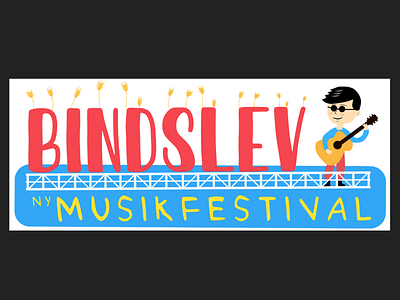 Bindslev Musikfestival branding design graphic design illustration logo typography vector