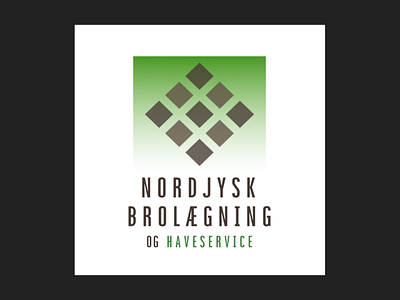 Nordjysk Brolægning Og Haveservice branding design graphic design illustration logo typography vector