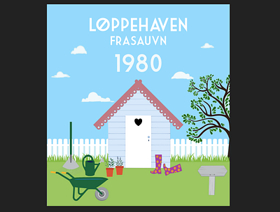 Løppehaven - Frasauvn 1980 branding design graphic design illustration logo typography vector