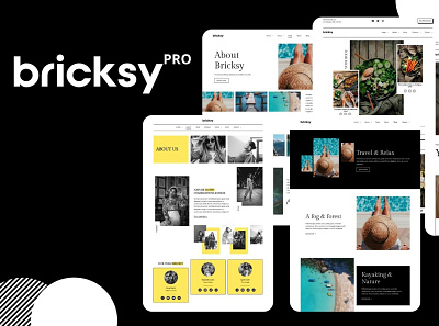 Bricksy Pro FSE Theme fashion blog food food blogger gutenberg travel blogger wordpress wordpress theme