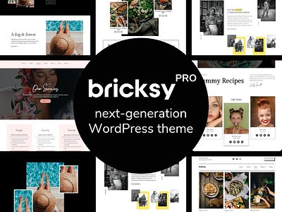 Bricksy Pro - Full Site Editing Theme brewery cafe fashion blog food blogger graphic design travel blog wedding blog wordpress